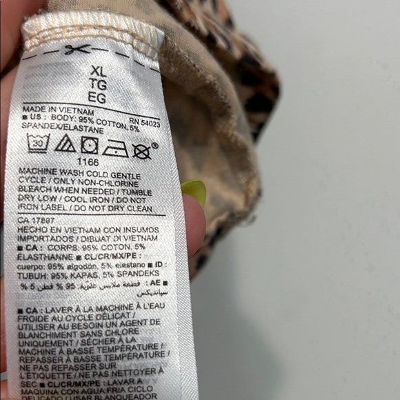 Old Navy cotton Leopard Print Tank Top women’s xl sleeveless - Picture 4 of 5